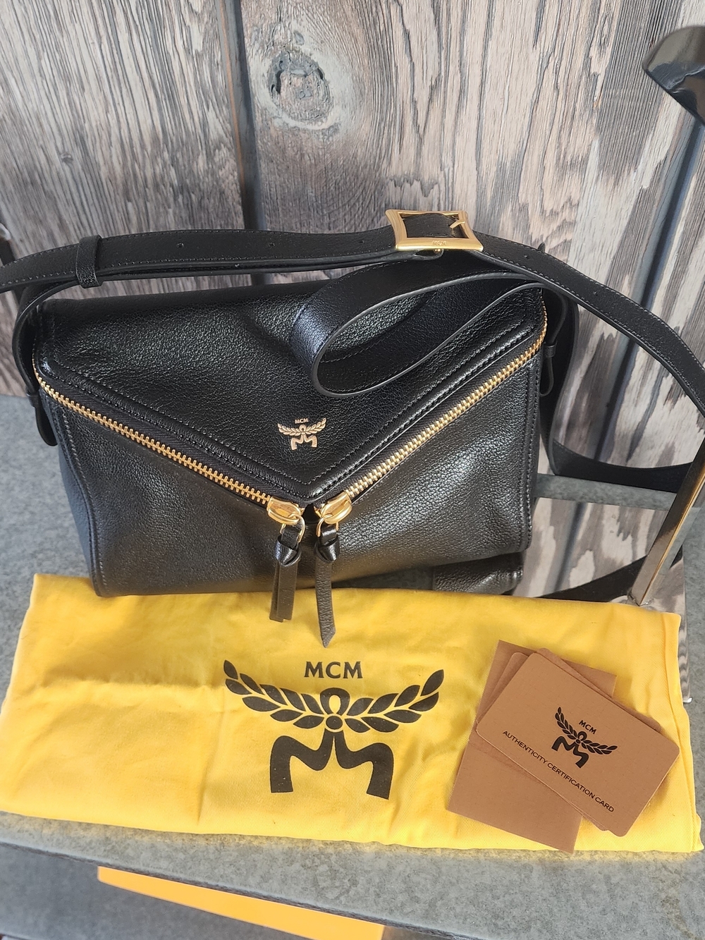 MCM Diamant 3D Small Leather Shoulder Bag